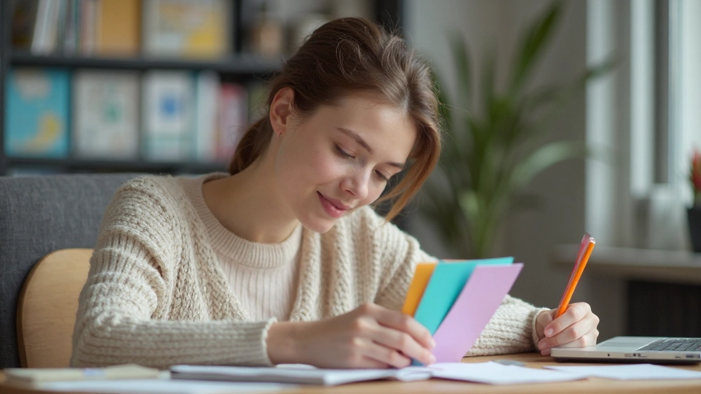 Ярко раскрашенные флешкарты для изучения новой лексики и концепций