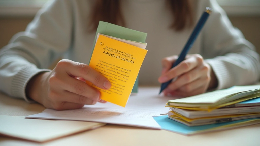 Цветные карточки для запоминания информации